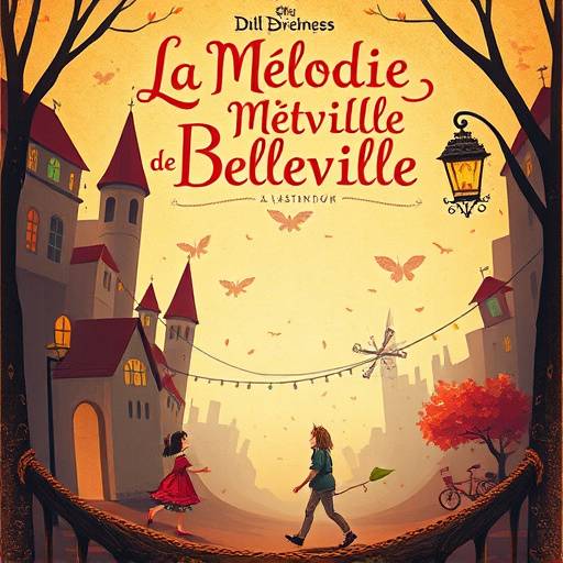 Affiche du court-métrage : 'La Mélodie de Belleville'